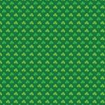 Printed Pattern Vinyl - Glossy - Green Shamrocks 12" x 12" Sheet