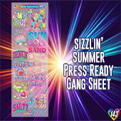 Pre-Made DTF Gang Sheet - Sizzlin' Summer