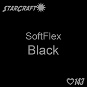 12" x 24" Sheet StarCraft SoftFlex HTV - Black 