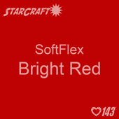 12" x 12" Sheet StarCraft SoftFlex HTV - Bright Red