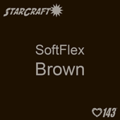 12" x 12" Sheet - StarCraft SoftFlex HTV - Brown