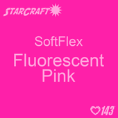 12" x 24" Sheet StarCraft SoftFlex HTV - Fluorescent Pink