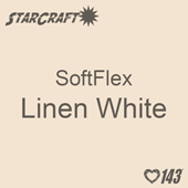 12" x 12" Sheet - StarCraft SoftFlex HTV - Linen White