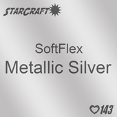 12" x 12" Sheet StarCraft SoftFlex HTV - Metallic Silver