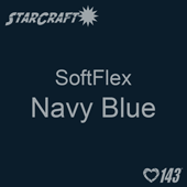 12" x 12" Sheet StarCraft SoftFlex HTV - Navy Blue