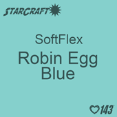12" x 5 Yard Roll - StarCraft SoftFlex HTV - Robin Egg Blue