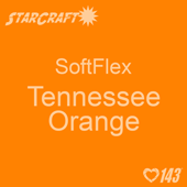 12" x 5 Yard Roll - StarCraft SoftFlex HTV - Tennessee Orange