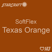 12" x 12" Sheet StarCraft SoftFlex HTV - Texas Orange 