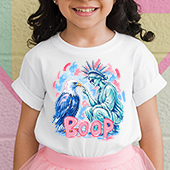 Press Ready Transfer - Statue of Liberty Boop - Youth