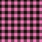 Printed Pattern Vinyl - Glossy - Pink Buffalo Plaid 12" x 12" Sheet