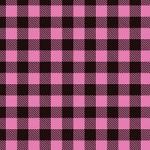 Printed Pattern Vinyl - Glossy - Pink Buffalo Plaid 12" x 12" Sheet