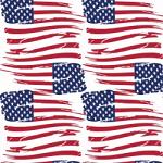 Printed Pattern Vinyl - Glossy Tattered Flag 12" x 24" Sheet