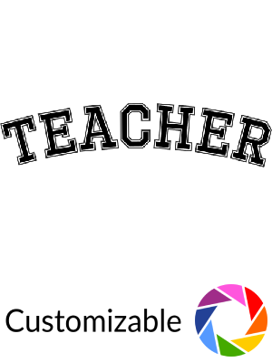 Teacher Varsity Letters - Shape