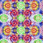 Printed Pattern Vinyl - Glossy - Original Tie Dye 12" x 12" Sheet