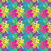 Printed HTV Tropical Flowers 12" x 15" Sheet