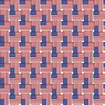 Printed Pattern Vinyl - Glossy - US Small Flag 12" x 24" Sheet
