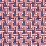 Printed Pattern Vinyl - Glossy - US Small Flag 12" x 12" Sheet