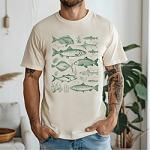 Press Ready Transfer - Vintage Green Fish