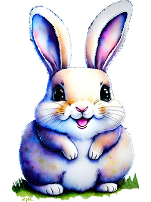 Watercolor Bunny