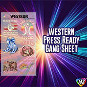 Pre-Made DTF Gang Sheet - Western