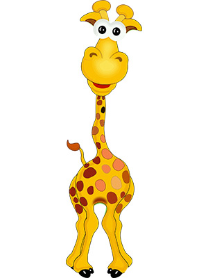 Wide Eyed Giraffe