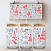 Press Ready UV DTF Decal - 16oz Wrap - Winter Vibes