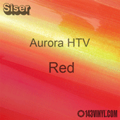 Siser Aurora HTV 12" x 12" Sheet - Red