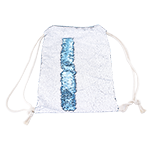 Sublimation Reversible Blue Sequin Drawstring Bag