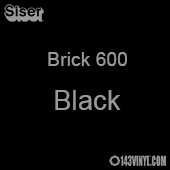 12" x 20" Sheet Siser Brick 600 HTV - Black 