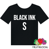 Fruit of the Loom Iconic™ T-shirt - Black Ink - Small