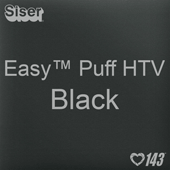 Easy™ Puff HTV: 12" x 12" - Black