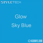 StyleTech Glow Blue Adhesive Vinyl 12" x 12" Sheet
