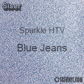 Siser Sparkle HTV: 12" x 5 Yard Roll - Blue Jeans