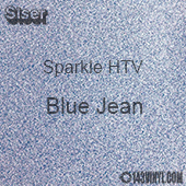 Siser Sparkle HTV: 12" x 12" sheet - Blue Jeans