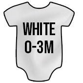 Hotteez Infant Bodysuit - White - 0-3 Month