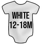 Hotteez Infant Bodysuit - White - 12-18 Month