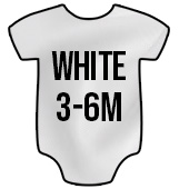 Hotteez Infant Bodysuit - White - 3-6 Month