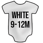 Hotteez Infant Bodysuit - White - 9-12 Month
