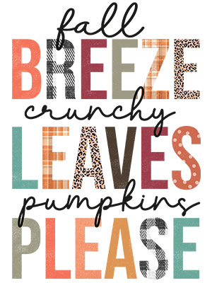 Fall Breeze Crunchy Leaves Pumpkin Please - MCP