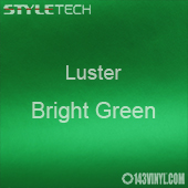 StyleTech Bright Green Luster Matte Metallic Adhesive Vinyl 12" x 24" Sheet