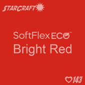 12" X 12" - StarCraft SoftFlex Eco HTV - Bright Red