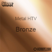 12" x 20" Sheet Siser Metal HTV - Bronze