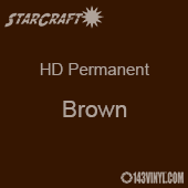 12" x 12" Sheet - StarCraft HD Glossy Permanent Vinyl - Brown