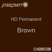 12" x 24" Sheet - StarCraft HD Glossy Permanent Vinyl - Brown
