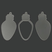 Acrylic Christmas Light Shaker Ornament