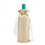 Wine Bottle Gift Bag - Smooth Burlap