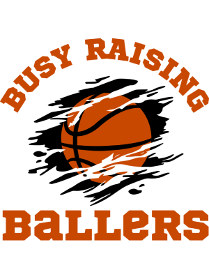 Busy Raising Ballers Basketball - Orange - 143