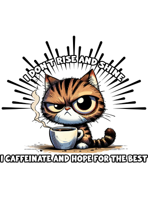 Caffeinate and Hope for the Best - Cat - 143