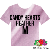 Fruit of the Loom Iconic™ T-shirt - Candy Hearts Heather - Medium