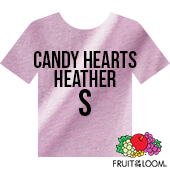 Fruit of the Loom Iconic™ T-shirt - Candy Hearts Heather - Small